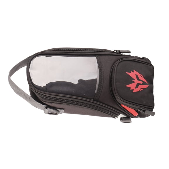 BIMZUC Motorcycle Magnetic Tank Bag Oxford Fabric High Strength 4.5L Large Capacity Navigation Package Quick Release Phone Pouch for Motorcycles Red, 13.39 inches / 34 cm