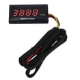 thumbnail image 1 of BIMZUC Motorcycle Tachometer DC 12V Ultra Thin Digital LCD Display Rainproof Backlight Gauge for Modification Red 2.36 inches / 6 cm Universal Fitment, 1 of 9
