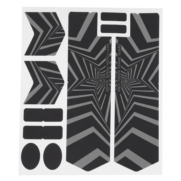 BIMZUC Mountain Bike Front Fork Night Reflection Sticker Paster Bicycle Five-Star Decals Reusable Cycling Accessories