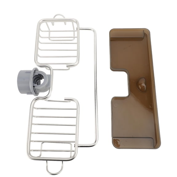 BIMZUC Multifunctional Kitchen Sink Faucet Organizer – Space‑Saving Aluminum Drain Rack with Hook, Fast‑Drying Design, Rust‑Proof, Easy Snap‑On Installation