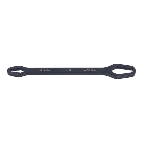 BIMZUC Multifunctional Self Tightening Universal Wrench 8-22mm High Hardness Double Ended Wrench Black (10.6 inches / 27 cm)