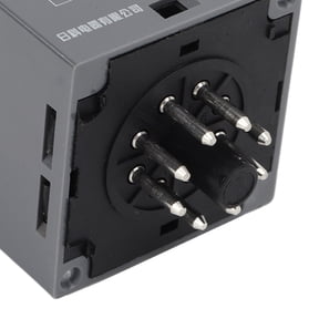 BIMZUC Multifunctional Time Relay with Base LCD Display 1 On 1 Off Cycle Time Delay Relay 0.1S-99H DC24V