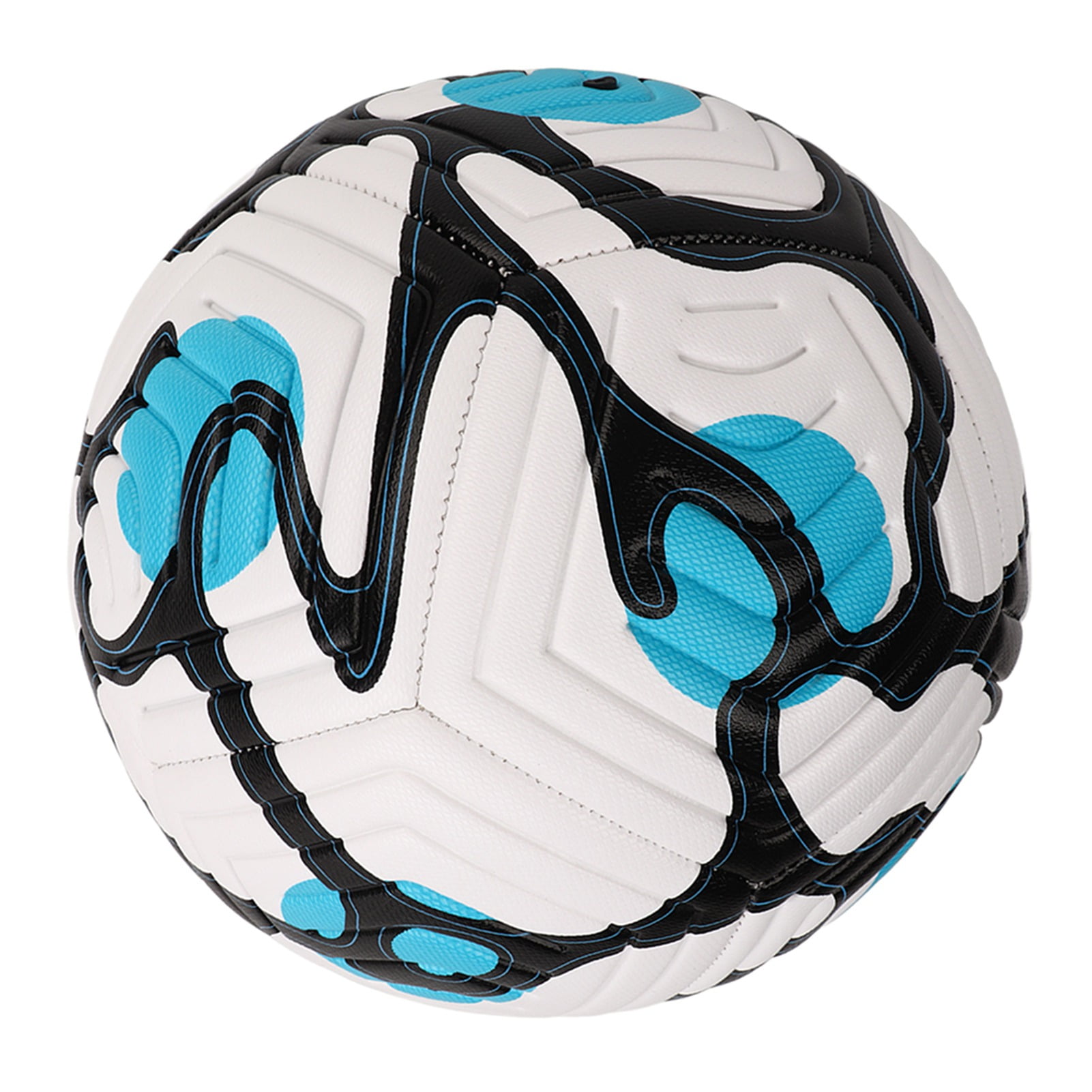 BIMZUC No. 5 Soccer Indentation Adult Training Soccer Standard English Football Size 5 (27 inches / 68.5 cm) Blue