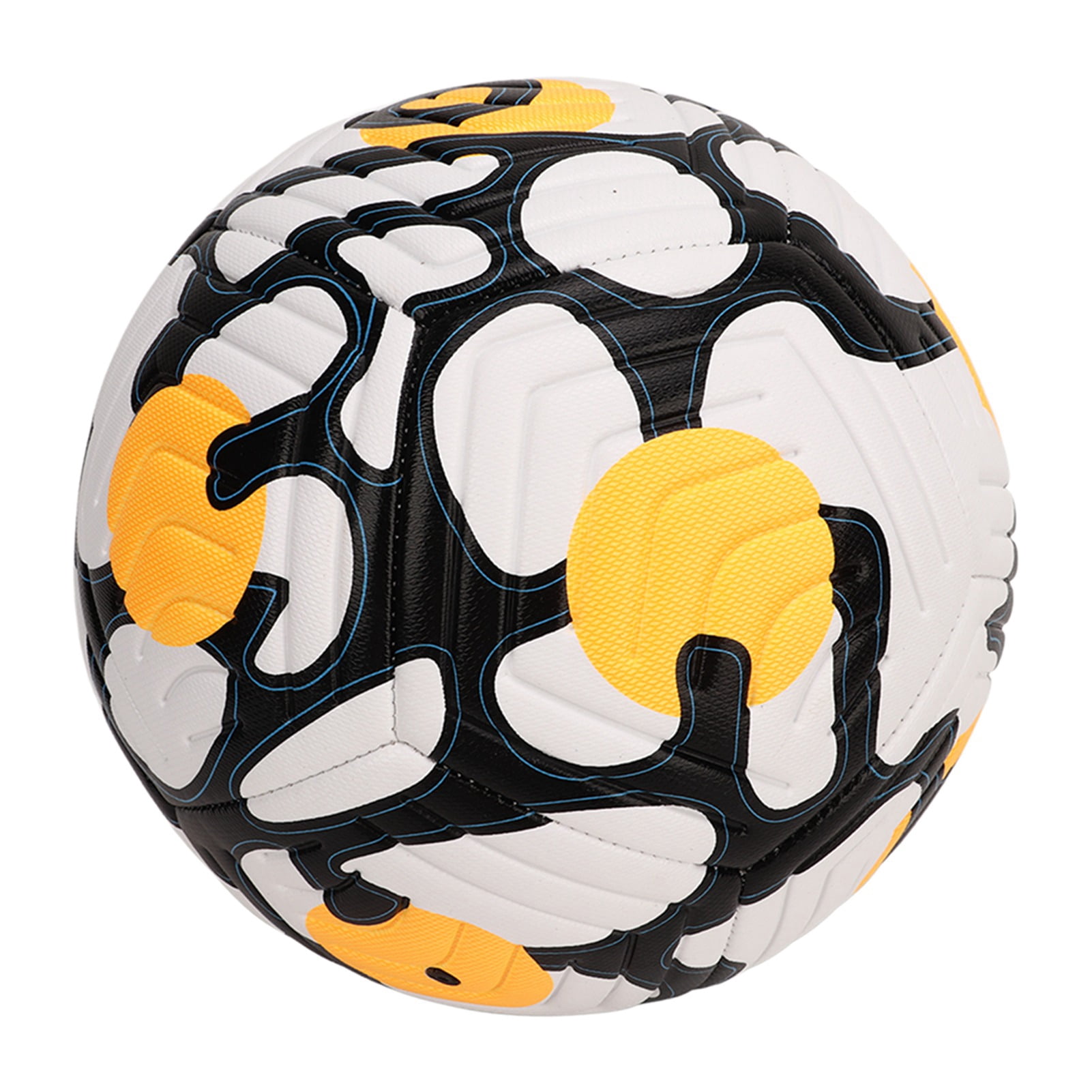 BIMZUC No. 5 Soccer Indentation Adult Training Soccer Standard English Football Size 5 (27 inches / 68.5 cm) Orange