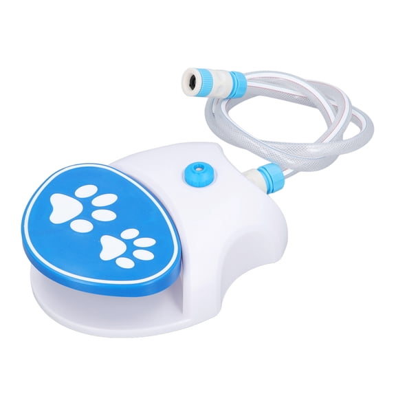 BIMZUC Outdoor Dog Water Fountain Step On Foot Activated Pet Dispenser Automatic Sprinkler Toy with Hose Attachment, Easy Setup Hydration System for Dogs, 10.63 inches / 27 cm