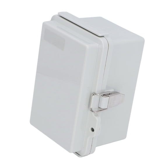 BIMZUC Outdoor Electrical Box IP67 Weatherproof ABS Plastic Project Enclosure with Stainless Steel Hinge for WiFi Solar Network Marine Electronics Starlink Devices 5.9 x 3.9 x 3.5 inches