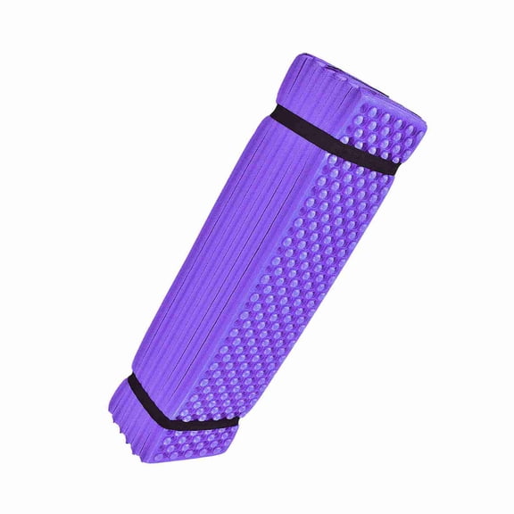 BIMZUC Outdoor Foam Camping Mat, Folding Beach Tent Sleeping Pad, Waterproof Ultralight Backpacking Mattress for Hiking & Yoga, Purple, 72.8 x 21.7 inches / 185 x 55 cm