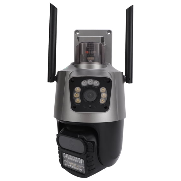 BIMZUC Outdoor Security Camera WiFi Wireless 2.4Ghz Dual Lens PTZ Home Outside Security Camera System with Motion Tracking, 2-Way Audio, 4MP HD Full Color Night Vision (9.8 x 5.9 in / 25.0 x 15.0 cm)