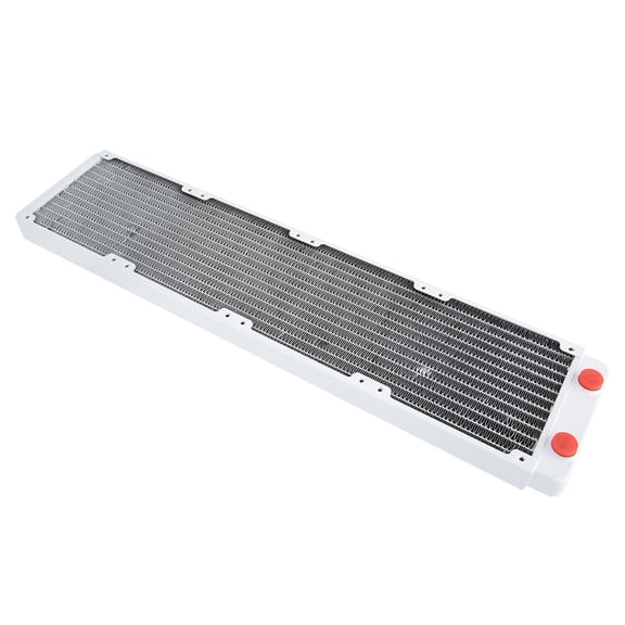 BIMZUC PC Water Cooling White Copper Heat Sink Radiator for Computer and Industrial Equipment, 18.9 inches / 480 mm