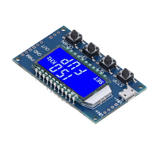 BIMZUC PWM Pulse Square Rectangular Wave Signal Generator Module with LCD Display Adjustable Frequency 150KHz [cite: 12]