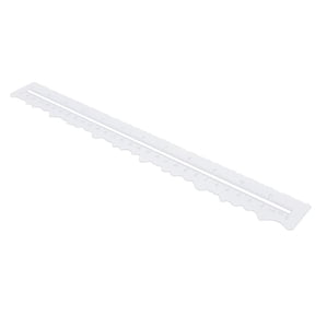 BIMZUC Paper Tearing Ruler, Plastic Double Sided Deckle Edge Ruler for Crafting, Scrapbooking, and Decorating, 13.38 Inches / 34 cm