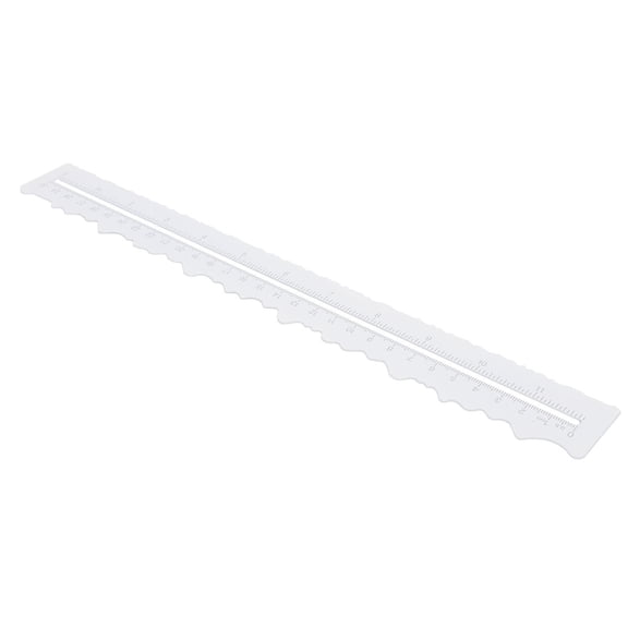 BIMZUC Paper Tearing Ruler, Plastic Double Sided Deckle Edge Ruler for Crafting, Scrapbooking, and Decorating, 13.38 Inches / 34 cm