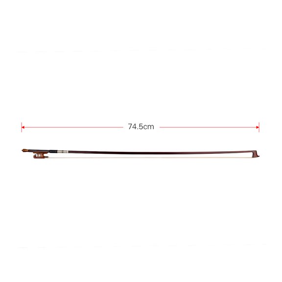 BIMZUC Pernambuco 4/4 Full Size Violin Fiddle Bow Well Balanced Horn Style String Instrument Accessory with Horse Hair for Professional Musicians, Brown, 29.3 inches / 74.5 cm