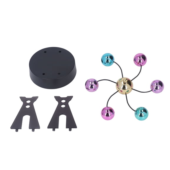 BIMZUC Perpetual Motion Revolving Ball Electric Magnetic Ferris Wheel Science Physics Gadget Educational Desk Toy For Office Decor Stress Relief Easy To Assemble (6.5x8.1 in / 16.5x20.5 cm)