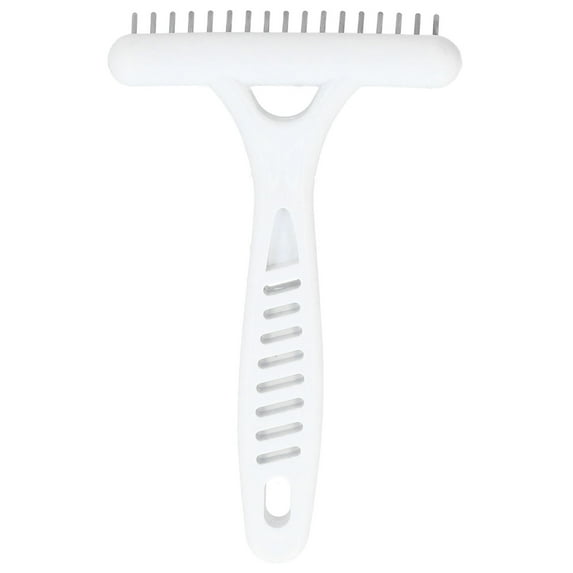 BIMZUC Pet Double Row Rake Dog Deshedding Comb Undercoat Rake for Long Thick Hair Grooming Removal Tool