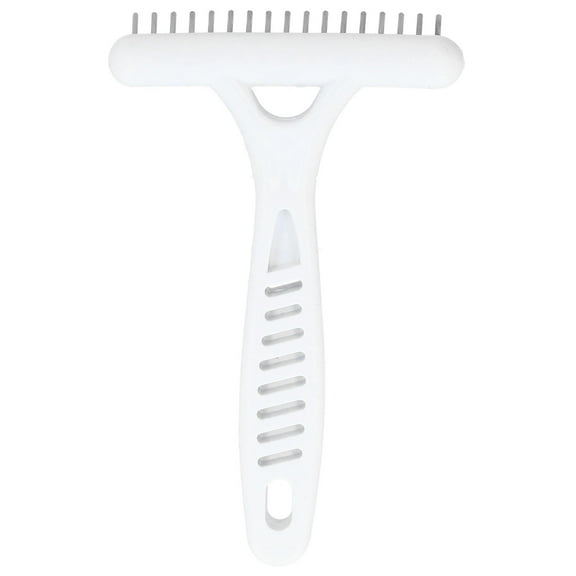 BIMZUC Pet Double Row Rake Dog Deshedding Comb Undercoat Rake for Long Thick Hair Grooming Removal Tool