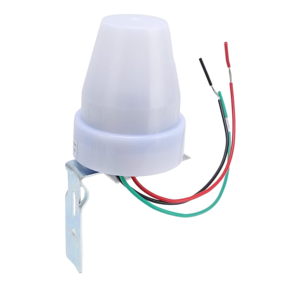 BIMZUC Photocell Sensor 10A Dusk to Dawn Automatic Light Control Switch With Auto Lighting Detection Circuit For Outdoor Lamps AC220V IP33 Waterproof Dustproof High Accuracy 10 inches / 25.4 cm