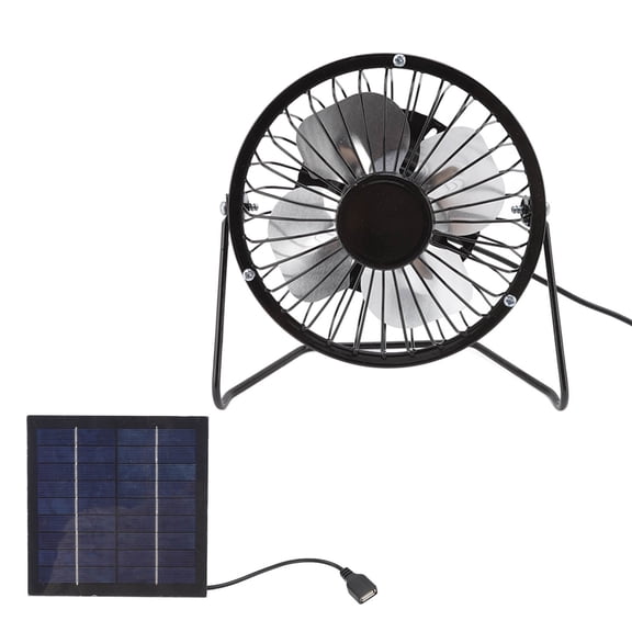 BIMZUC Photovoltaic Solar Panel Set Ventilation System Mini Portable USB Cooling Fan 5v 2.5w 5.7 inches / 14.5 cm