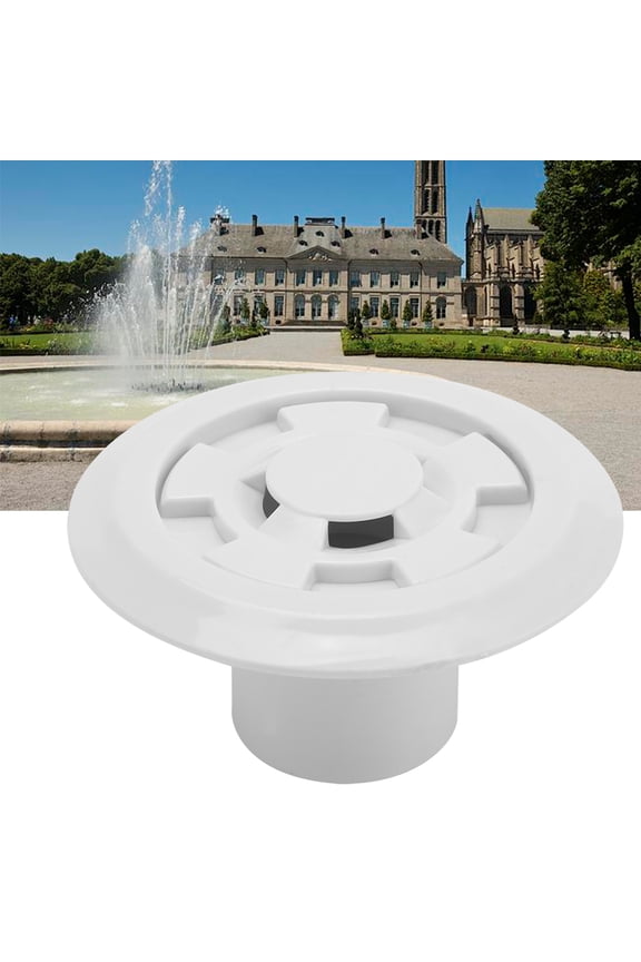 Plastic Swimming Pool Water Overflow Outlet Drain 4.13in / 10.5cm ABS Pool Discharge Accessories for Spa Massage Pool, Replacement Fitting for Unwanted Debris Prevention