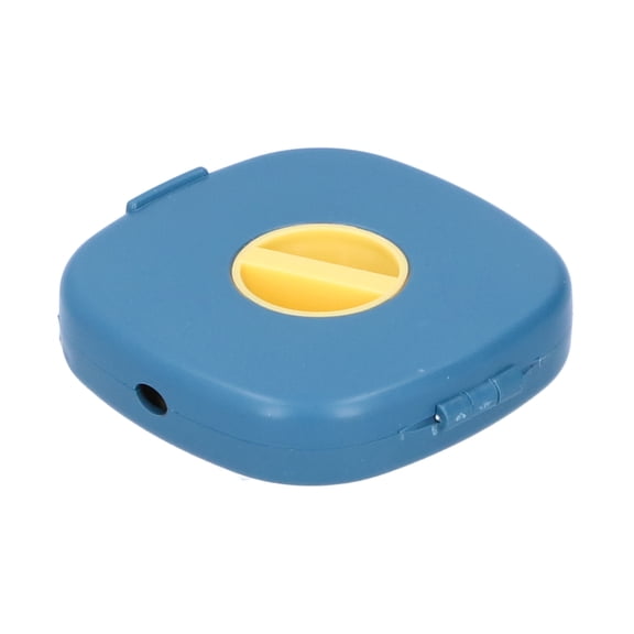 BIMZUC Portable Cable Winder Rotatable Wire Wrapper Cord Storage Organizer for Home Office Desktop Clutter Management, Blue and Yellow Tangle-Free Solution, Lightweight at 0.9 oz