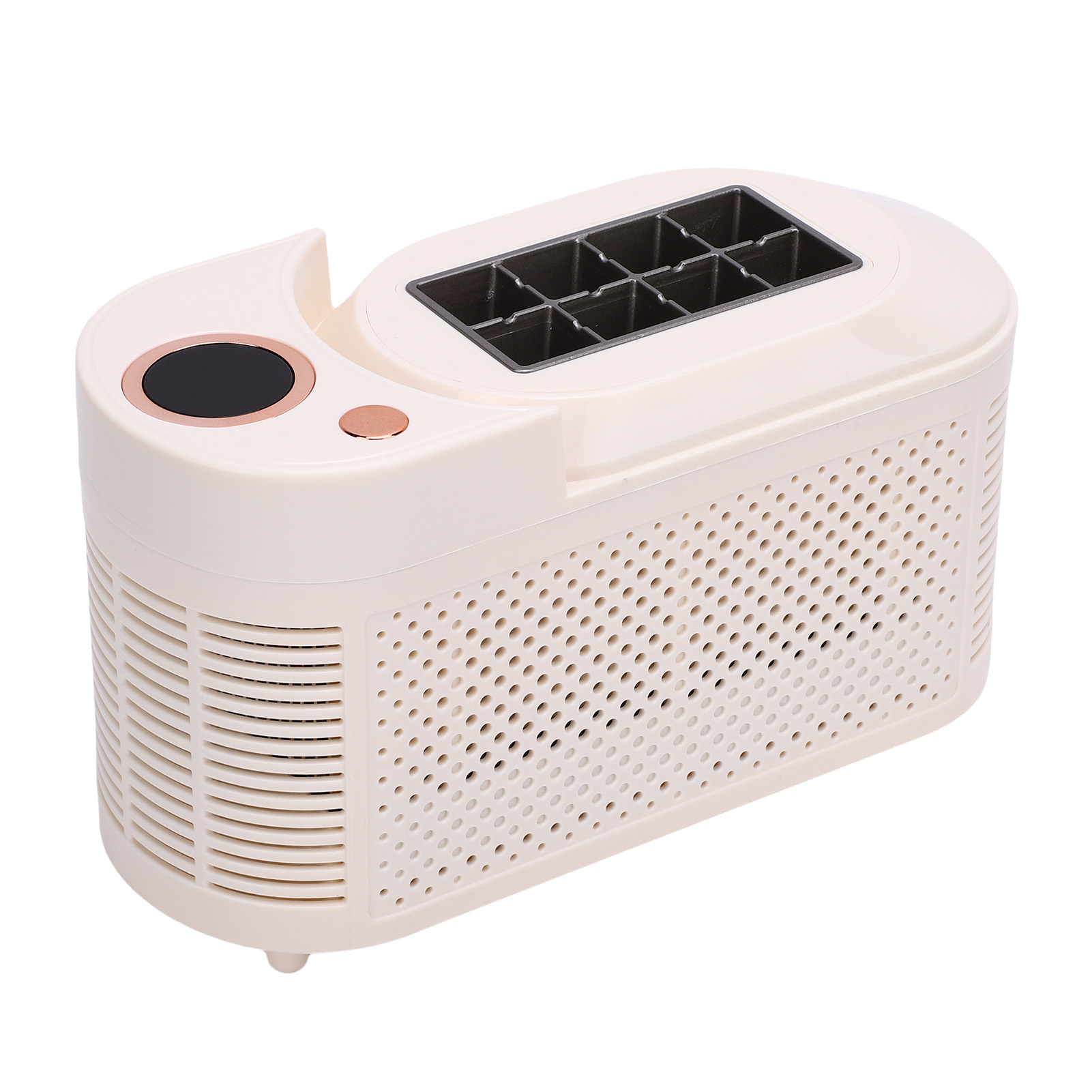 BIMZUC Portable Countertop Ice Maker Machine 120W, Produces 8 Cubes in 10-15 Minutes, Compact for Home Car Office and Camping, EU Plug Edition (9.8 inches / 25 cm)