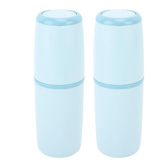 BIMZUC Portable Light‑Blue Toothbrush & Toothpaste Travel Case – Hygienic, Durable, Versatile Storage for Trips