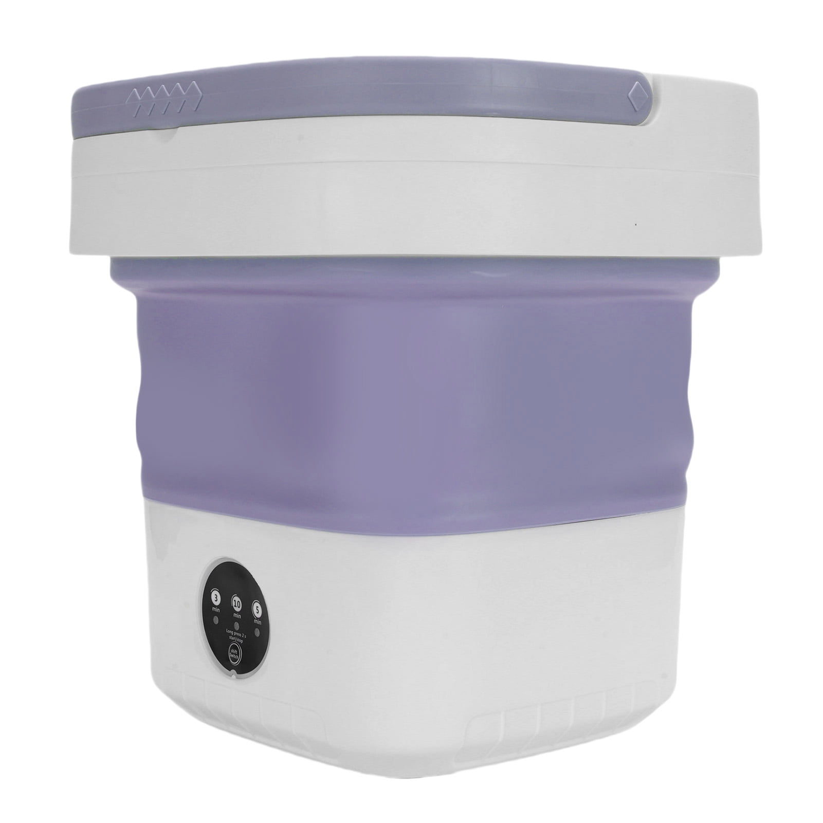 BIMZUC Portable Mini Washing Machine Small Clothes Foldable Laundry Machine with 3 Cleaning Modes 12L Capacity Purple 13.0 inches / 33.0 cm Travel Use