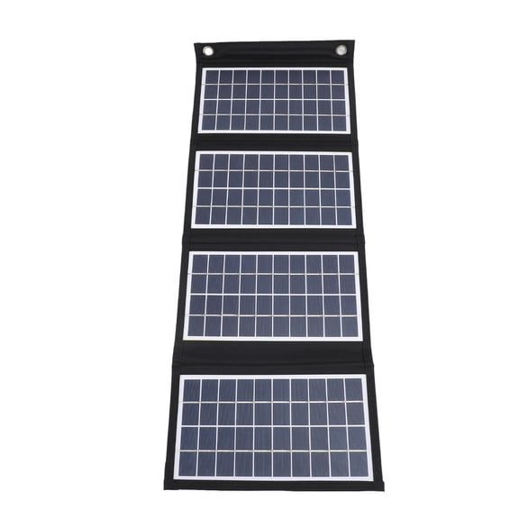 BIMZUC Portable Solar Panel 30W 5V Foldable Solar Charger Dual USB Ports Backup Battery Power Source Pack for Cell Phone Outdoor Camping Hiking Trip (10.63 in x 6.3 in / 27 cm x 16 cm)