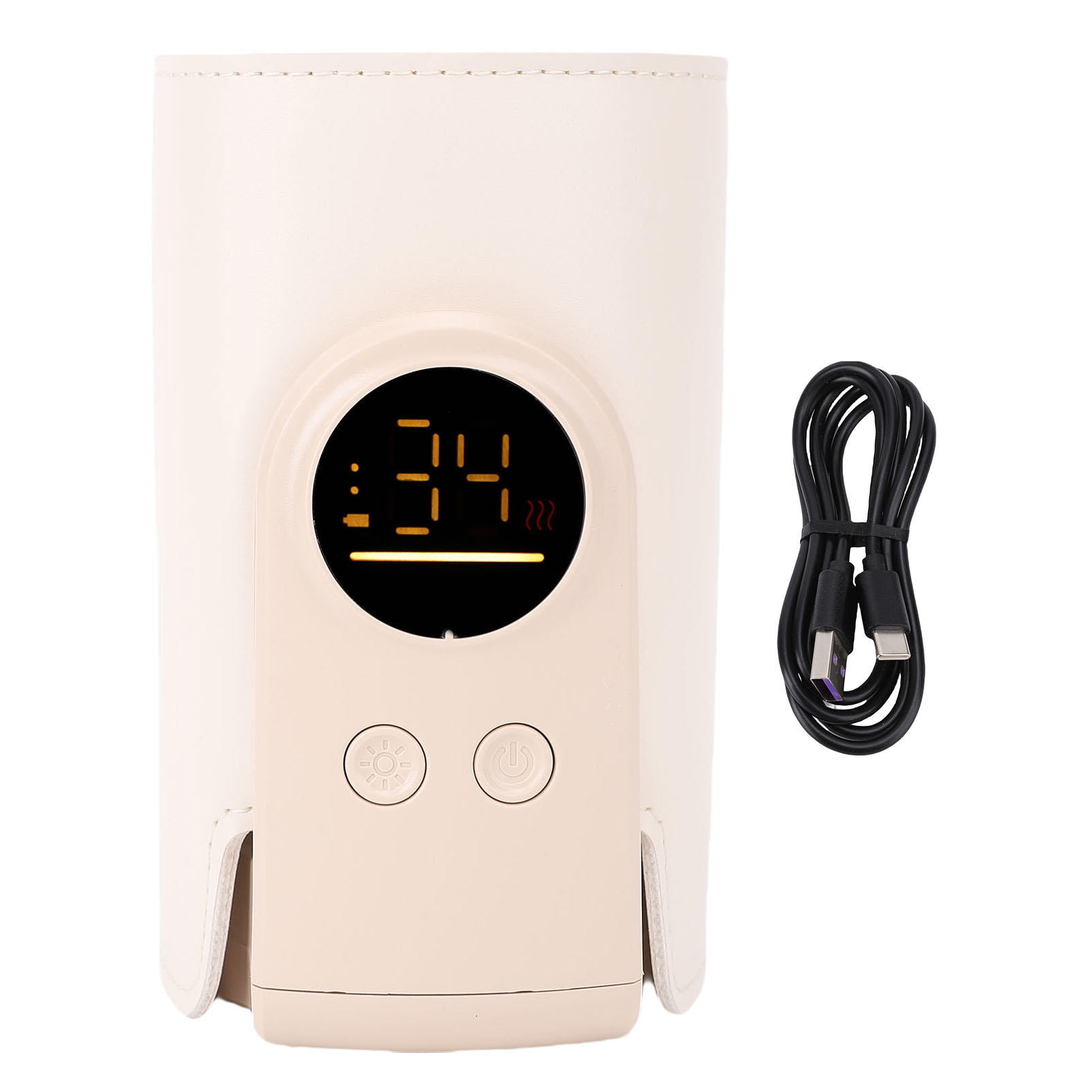BIMZUC Portable USB Rechargeable Baby Bottle Warmer – 8000mAh Battery, 18W Fast Charge, Quiet Consistent Temperature, Universal Insulated Sleeve