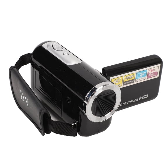 BIMZUC Portable Video Camera Camcorder 16MP 1080P HD 16X Digital Zoom Vlog Camera for Travel and Students Beginners 2.0 Inch 270 Degree Rotatable LCD Screen Anti Shake Mini DV Recorder