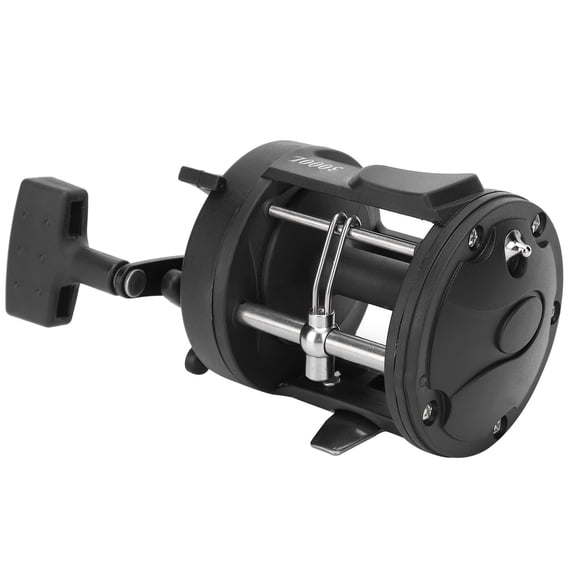 BIMZUC Precision Fishing Reel 1BB Baitcasting Reel Drum Trolling Wheel Accessory for Saltwater and Freshwater Angling Ambidextrous Size 3000L Black Plastic Metal