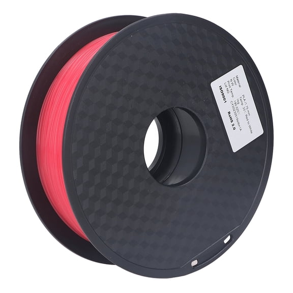 BIMZUC Premium 1.75mm PLA 3D Printer Filament, Temperature Sensitive Color Changing Red to White, High Precision 3D Printing Consumable Material, 30-90mm/s Print Speed, 2.65 lbs / 1202 g