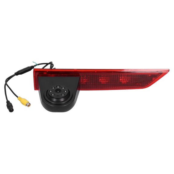 BIMZUC Premium 3rd Brake Light Rear View Backup Camera System 170 Degree Wide Viewing Angle Night Vision IP68 Waterproof ABS Material Replacement Fit for Ford Transit Custom 2015-On Models