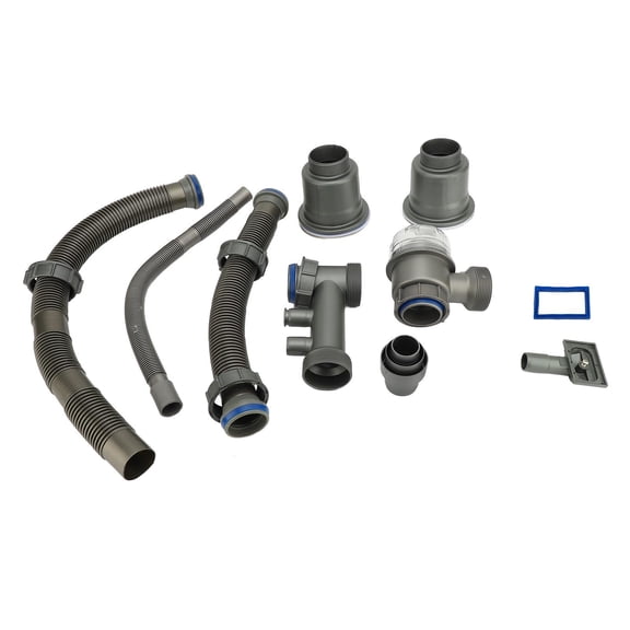 BIMZUC Premium DoubleBowl Kitchen Sink Drain Kit  OdorProof, HeatResistant PP & Metal Pipe with Thick Filter & Easy Install