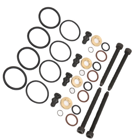 BIMZUC Premium Fuel Injector Seals Gaskets Washer Kit with 4 Bolts 1417010997 Direct Replacement for L4 1.9L 2004-2006 TDI Engine Part 9 inches / 22.86 cm