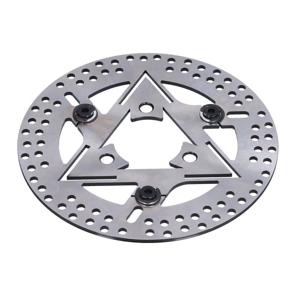 BIMZUC Premium Motorcycle Brake Discs 220mm / 8.7 in Heavy Duty Stainless Steel Universal Half Floating Brake Disc Rotor Replacement for High Performance Kawasaki Motorbike Front Rear Systems