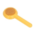 thumbnail image 1 of BIMZUC Premium Pet Slicker Brush for Dogs and Cats, Self-Cleaning Detangling Grooming Comb Tool for Shedding Loose Floating Hair Removing, Yellow Plastic 7.8 inches / 19.8 cm, 1 of 9