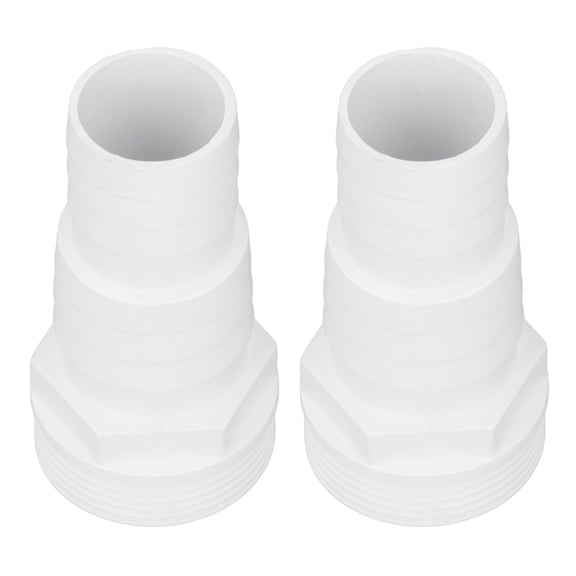 BIMZUC Premium Universal Pool Filter Pump Hose Adapter Replacement, Heavy Duty 1-1/2 Inch Threaded Male Adapter Fitting for Pool Filter Pump Systems, Compatible with 32mm-38mm Hoses (10 in / 25.4 cm)