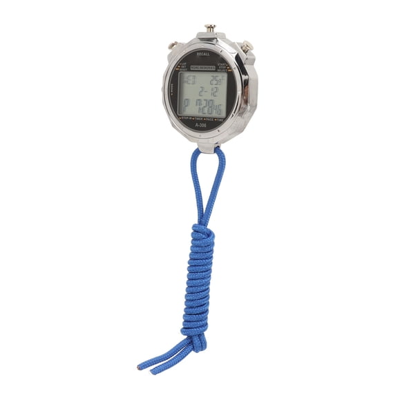 BIMZUC Professional 3 Row 200 Lap Electronic Digital Sport Stopwatch Timer with Large Display Date Time Alarm Function Built-in 60mAh Battery for Coaches Referees Athletics