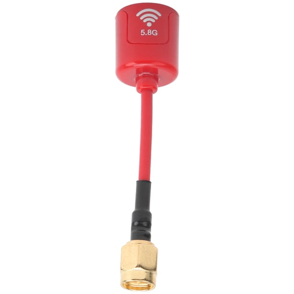 BIMZUC Professional 5.8GHZ 2.8dbi Antenna Signal Gain Antenna Accessory for FPV Racing RC DroneRed SMA [cite: 19]