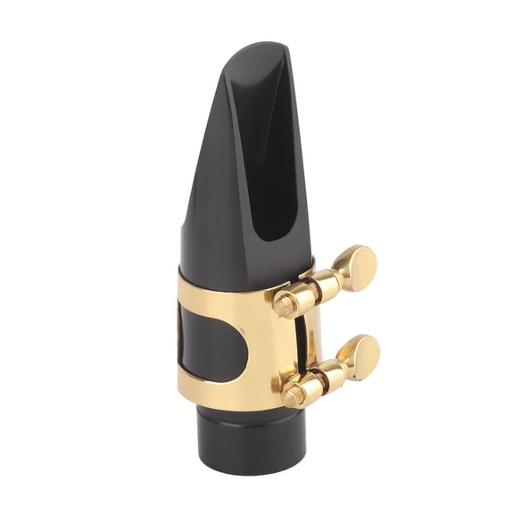 BIMZUC Professional Alto Saxophone Flute Head Mouthpiece for Sax Jazz Music Instrument Accessory, Black, 3.7 inches / 9.5 cm