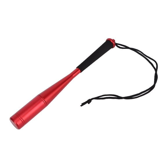 BIMZUC Professional Aluminum Alloy Fishing Hammer Knock Tool Heavy Duty Fishing Bat with Non-Slip Soft Handle Metallic Fish Stick Whacker Red Accessory 10.63 Inches / 27.0 CM
