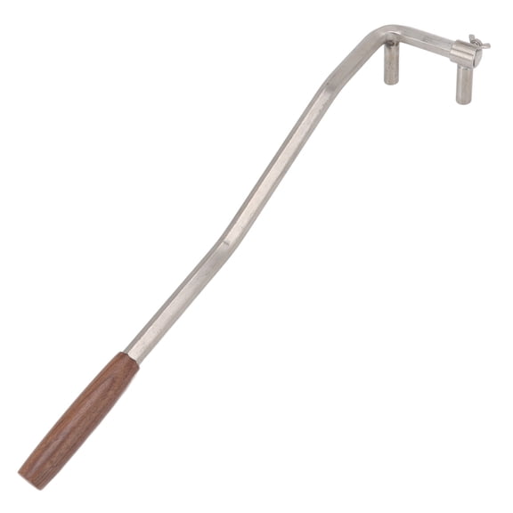 BIMZUC Professional Bonsai Branch Bending Tool, High Accuracy Stainless Steel and Walnut Tree Branch Bender, Heavy Duty 7-Shaped Twig Training Wrench for Courtyard Garden Styling, 20.47 in / 52 cm