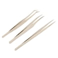thumbnail image 1 of BIMZUC Professional Eyelash Extension Tweezers Set, Stainless Steel Fine Tip Applicators for Volume Lashes, Includes Angled, Curved, and Straight Lash Tweezers with Organizers, 10 inches / 25.4 cm, 1 of 9