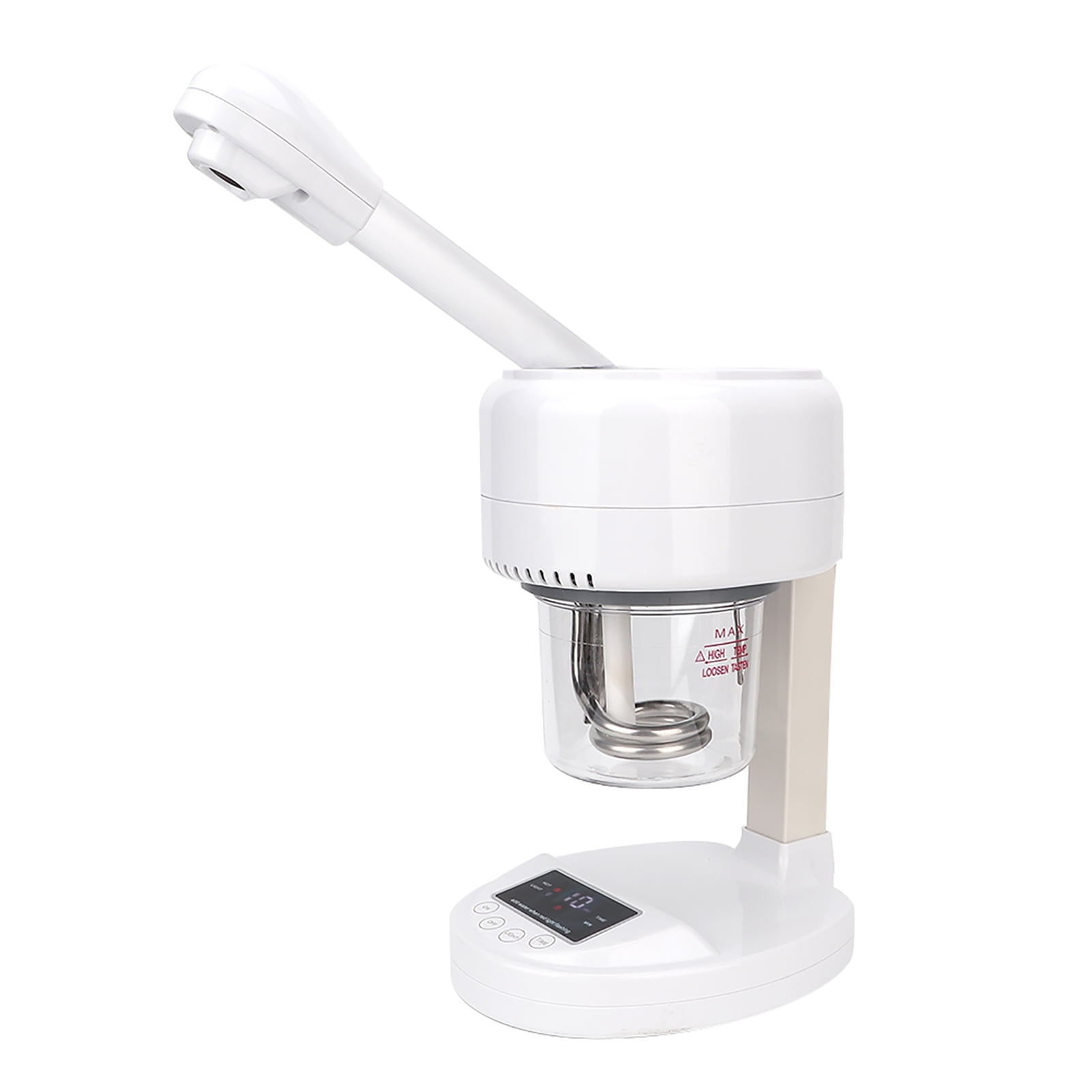 BIMZUC Professional Household Hot Mist Facial Steamer, Nano Ionic Face Sprayer for Deep Cleaning & Moisturizing (Touch Screen Type), 12.5 oz / 370ml Water Tank, EU Plug 220V