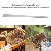 BIMZUC Professional Stainless Steel Bee Hive Scraper and Frame Cleaning Tool, 12.2 inches / 31 cm Beekeeping Equipment for Hive Management, Silver Rust-Resistant Metal Construction