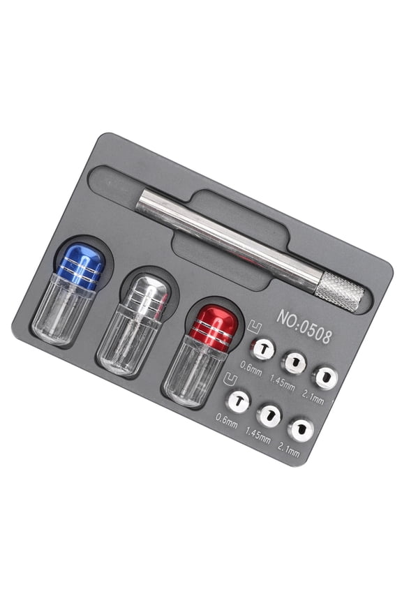 Professional Watch Hands Remover Pointer Removal Tool Accessories Kit for Watchmakers Watch Repairing, Metal Base with 6 Collets (14 Pieces)