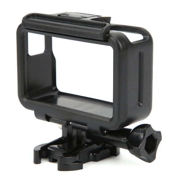 BIMZUC Protective Action Camera Frame Housing Case Shell Cage Mount Accessories Compatible with OSMO Action Camera, Lightweight Handheld ABS Material, Includes Base Mount and Screw, Black Color