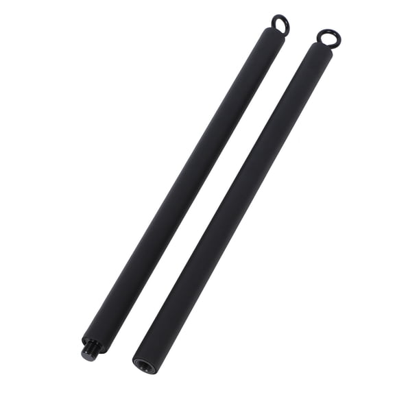 BIMZUC Pull Down Bar Attachment Detachable 2 Section Double Hook Straight Bar for Gym Cable Machine Pulley System