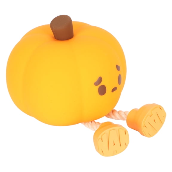 BIMZUC Pumpkin Night Light Innovative Cute Eye Protection Rechargeable Decorative Silicone Lamp for Children Bedroom Indoor Nursery Decor Soft Warm Light 3 Dimmable Levels USB C Timer